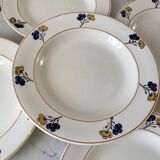 Set of 5 hollow plates Iron Earth model "Romeo" early XXth