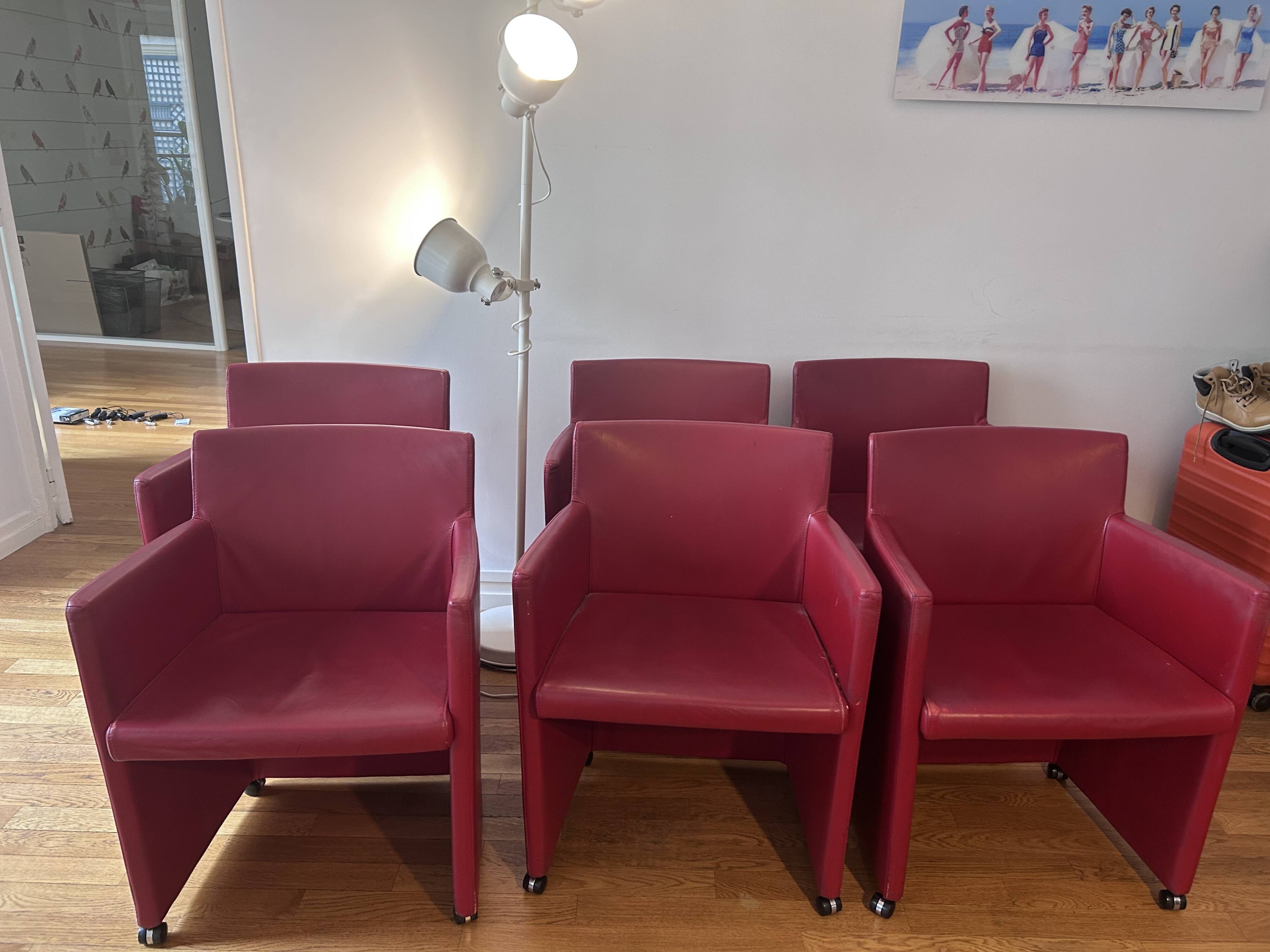 Chaises à roulette cappellini
