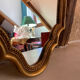 Baroque style gold mirror