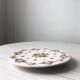 Presentation dish, ceramic pie dish with floral motifs. Very good retro vintage condition