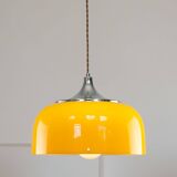 Space Age Yellow Pendant from Guzzini, 1970s