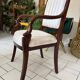 Pair of carved armchairs in Empire style – mahogany wood