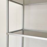 Aluminum and glass shelf