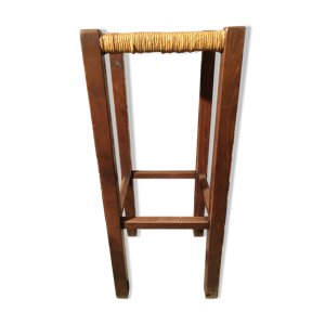 Tabouret de bar en chêne assise