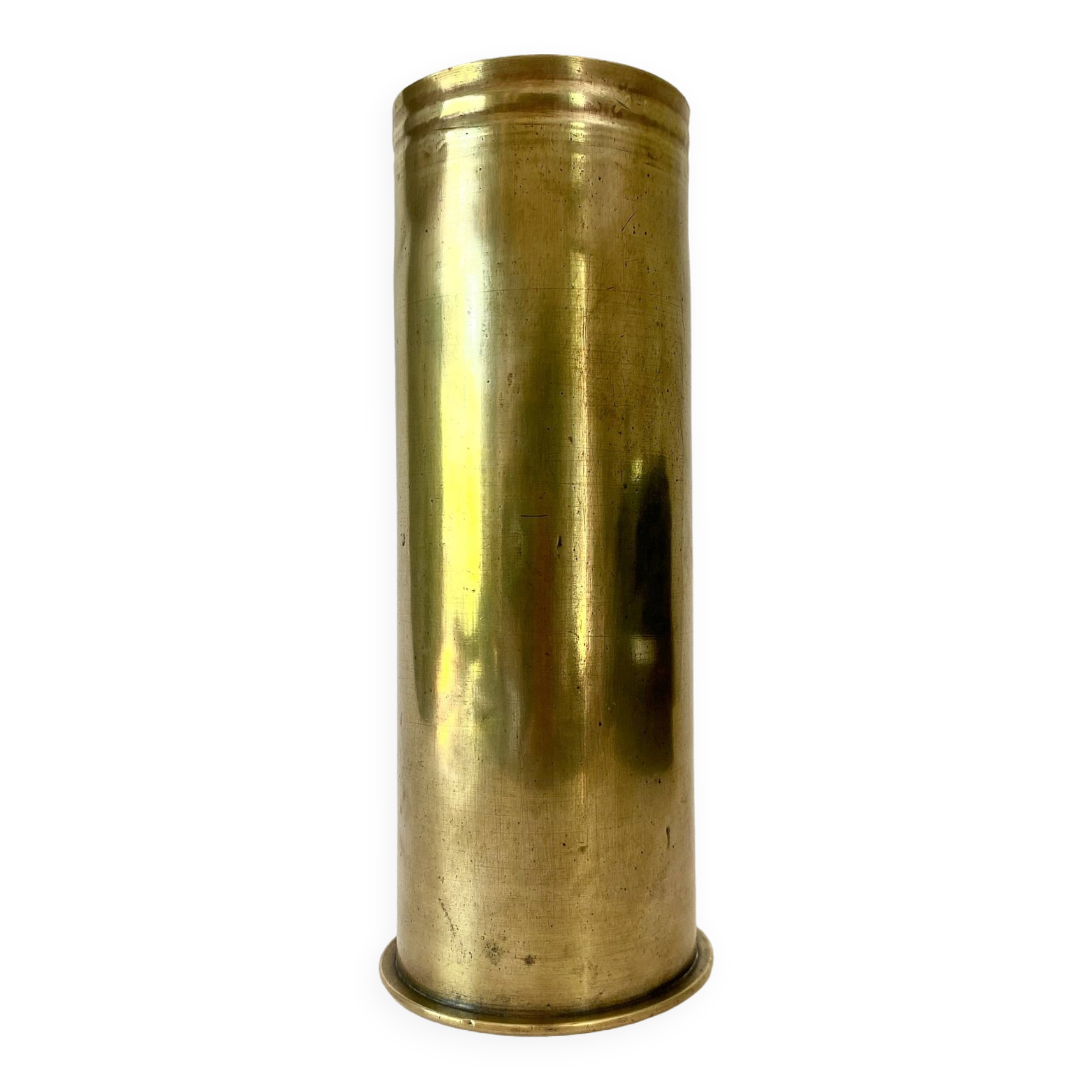 Brass tube vase