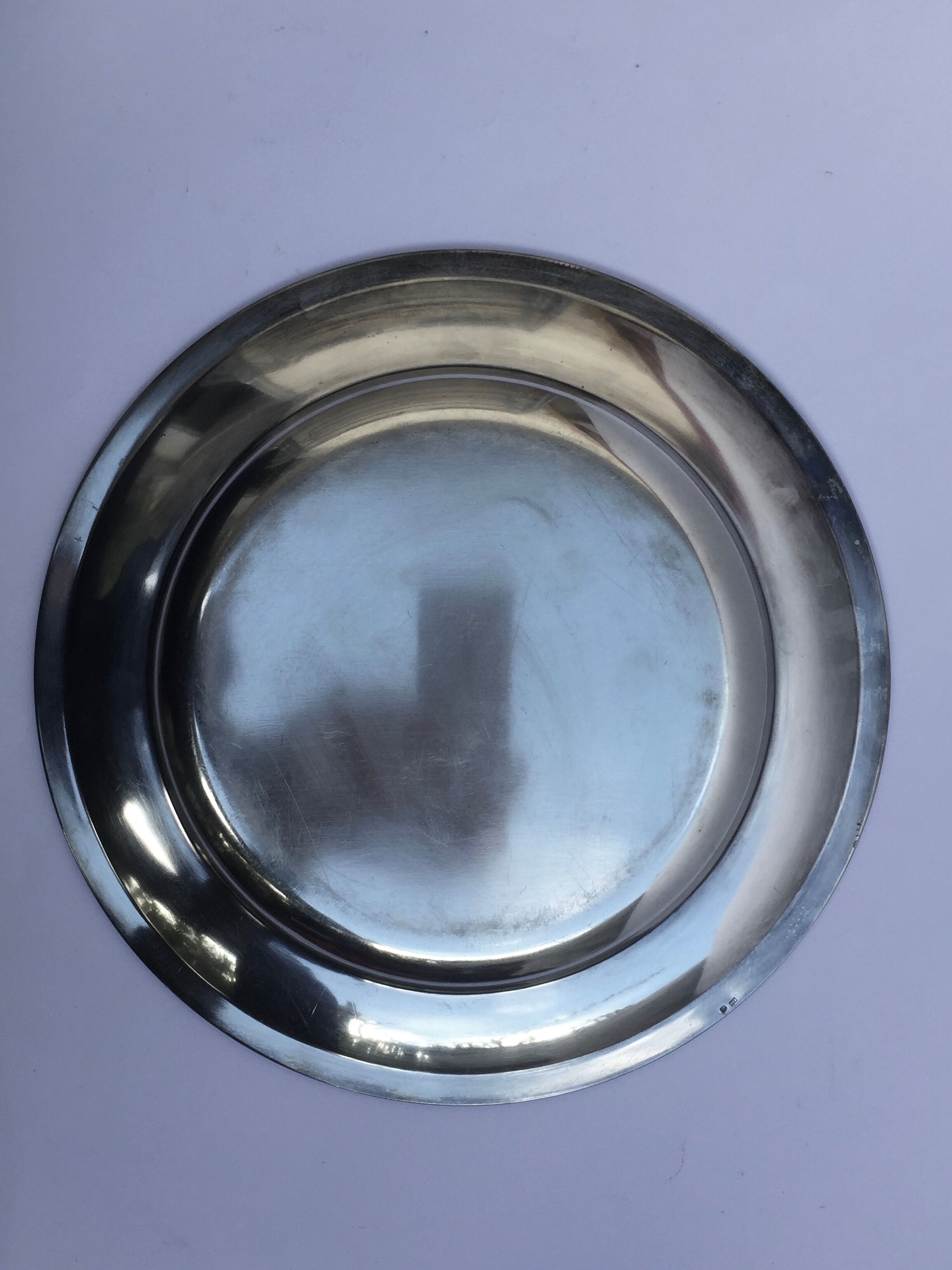 Set of 2 silver trays