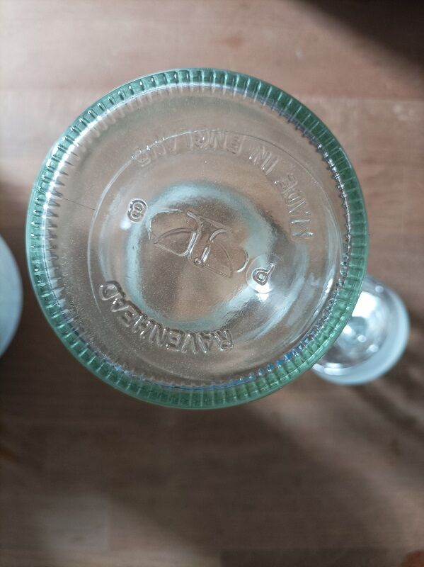 Cotton jar glass Ravenhead with cap
