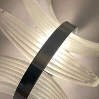 Belt sanded”palmette” murano glass wall sconce