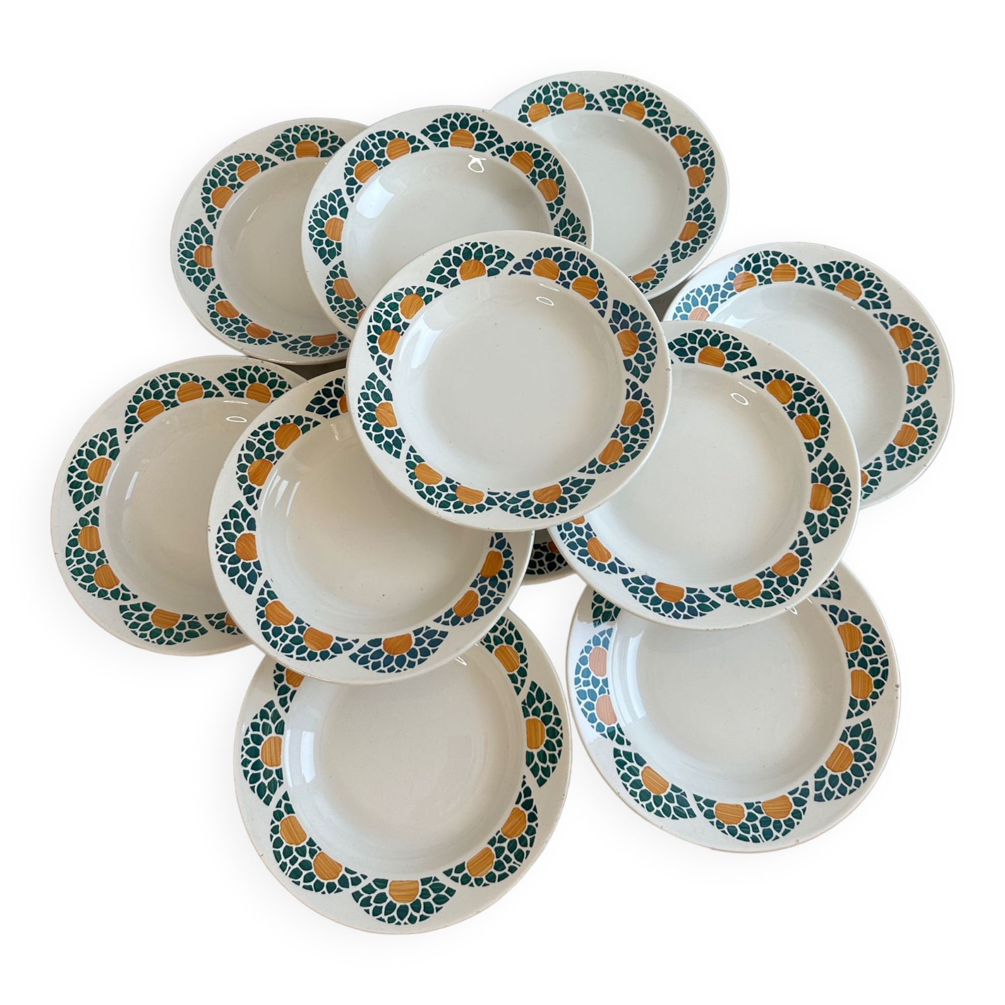 Set of hollow plates Givors France