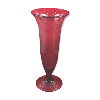 Signed cone vase