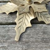 Golden metal candle holder