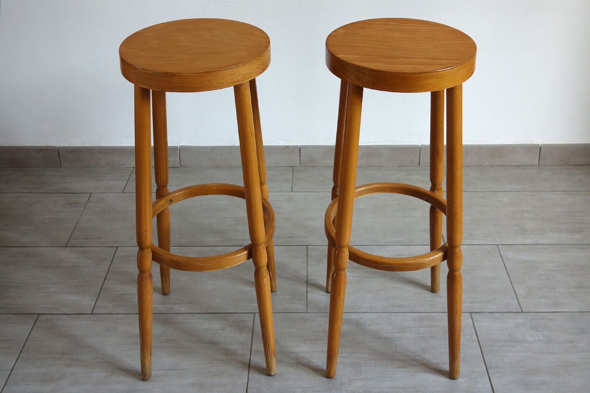Pair of Baumann high stools 50/60s