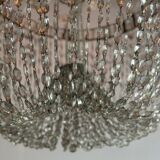 Important lustre bag of cut crystal navette pearls, circa 1800