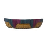 Vintage ethnic oval basket