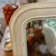 Large white Louis Philippe mirror