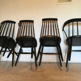 Set of 4 scandinavian chairs mismatched