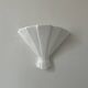 Vintage white porcelain wall lamp, France, 1960
