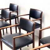 7 dining chairs attr. to Niels Moller