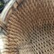 Vintage woven rattan basket - Traditional Asian wickerwork