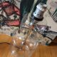 Vintage table lamp foot 70 glass