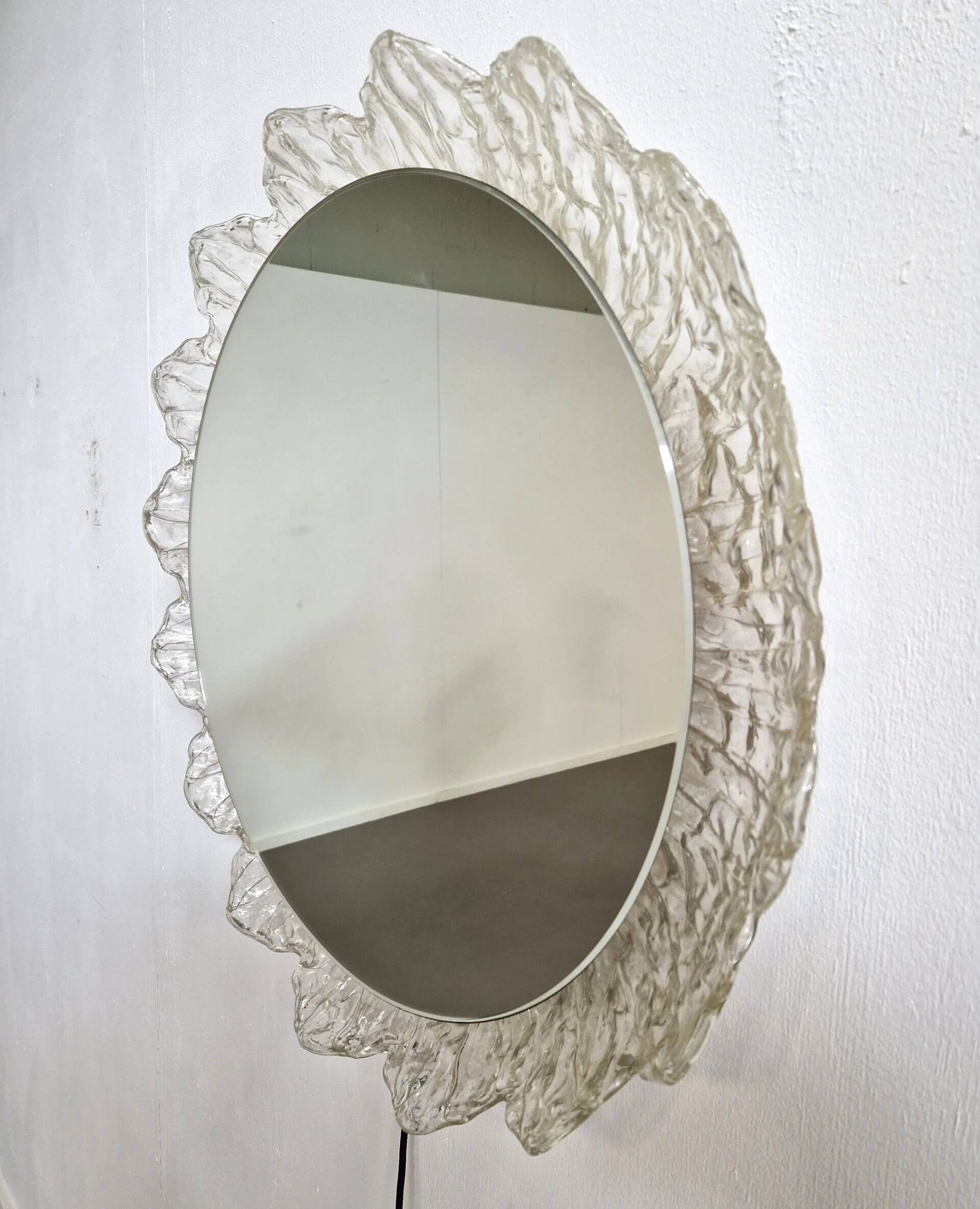 Vintage Schöninger wall mirror with lights | 1960s