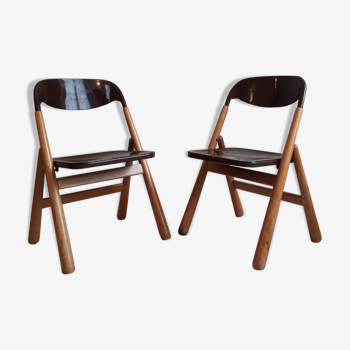 Set de deux chaises pliantes