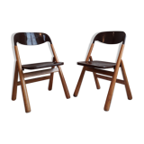 Set of two folding chairs