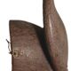 Masque africain en bois, symbolisant un buffle, Nigeria, 25x36cm