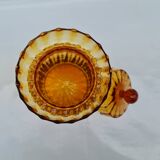 Large fluted blown glass jar