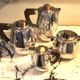Maison Christofle. 4-piece silver-plated metal service. 1940s