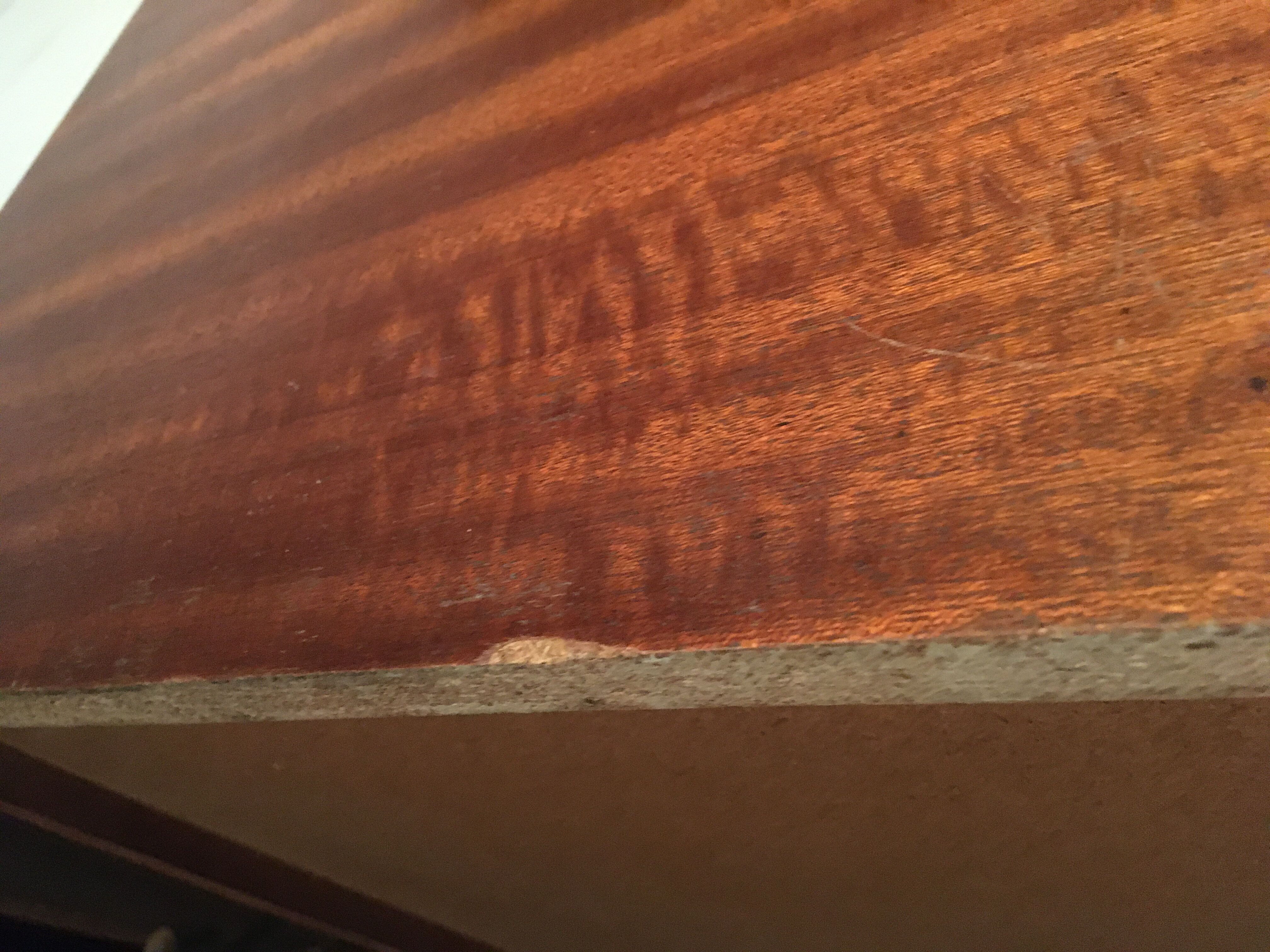 Vintage chest of drawers with spindles feet