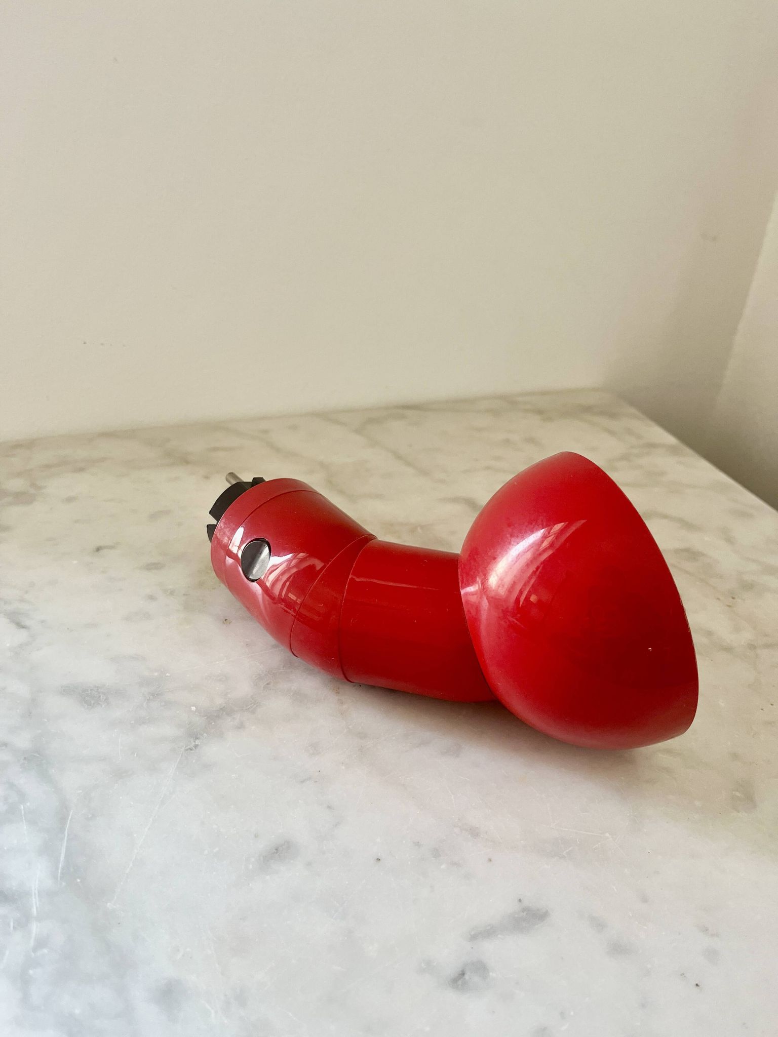 Vintage Danska Red Robot Wall Lamp, Space Age DL Lampen, 1970s Denmark