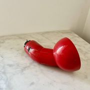 Vintage Danska Red Robot Wall Lamp, Space Age DL Lampen, 1970s Denmark