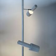 White telescopic floor-to-ceiling lamp model 642 by Hala, 1970s
