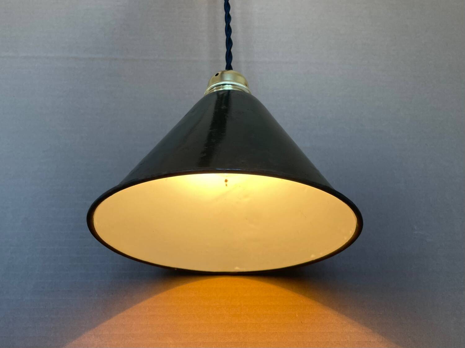 Old industrial pendant light