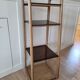 Scandinavian shelf in wood and plexiglass 70s