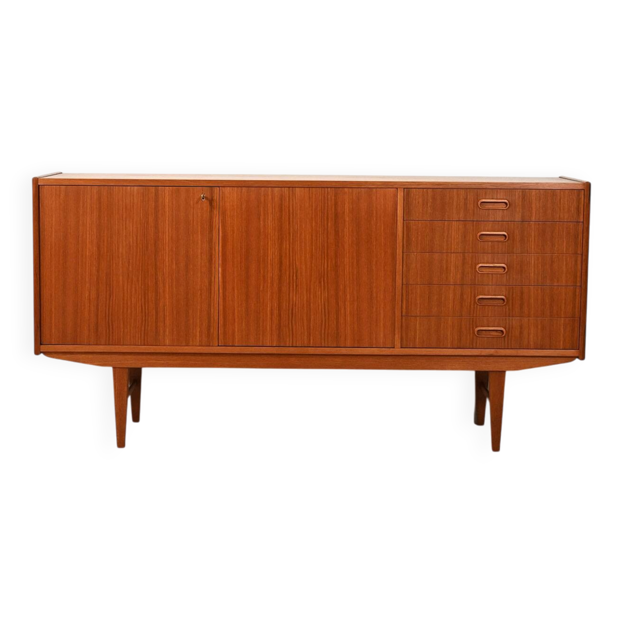 Buffet scandinave en teck, années 1950-60