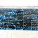 Metal and ceramic coffee table by J. Belarti, circa 1970