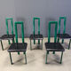 Italian Model Regia dining chairs by Antonello Mosca for Ycami, 1980s