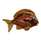 Empty fish-shaped pocket signed vallauris