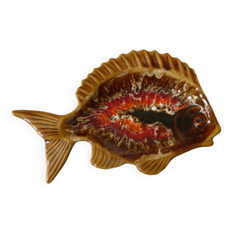 Empty fish-shaped pocket signed vallauris