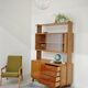 High sideboard, wooden display cabinet by Frantisek Jirak – 1960
