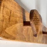 Vintage wooden heart coat rack