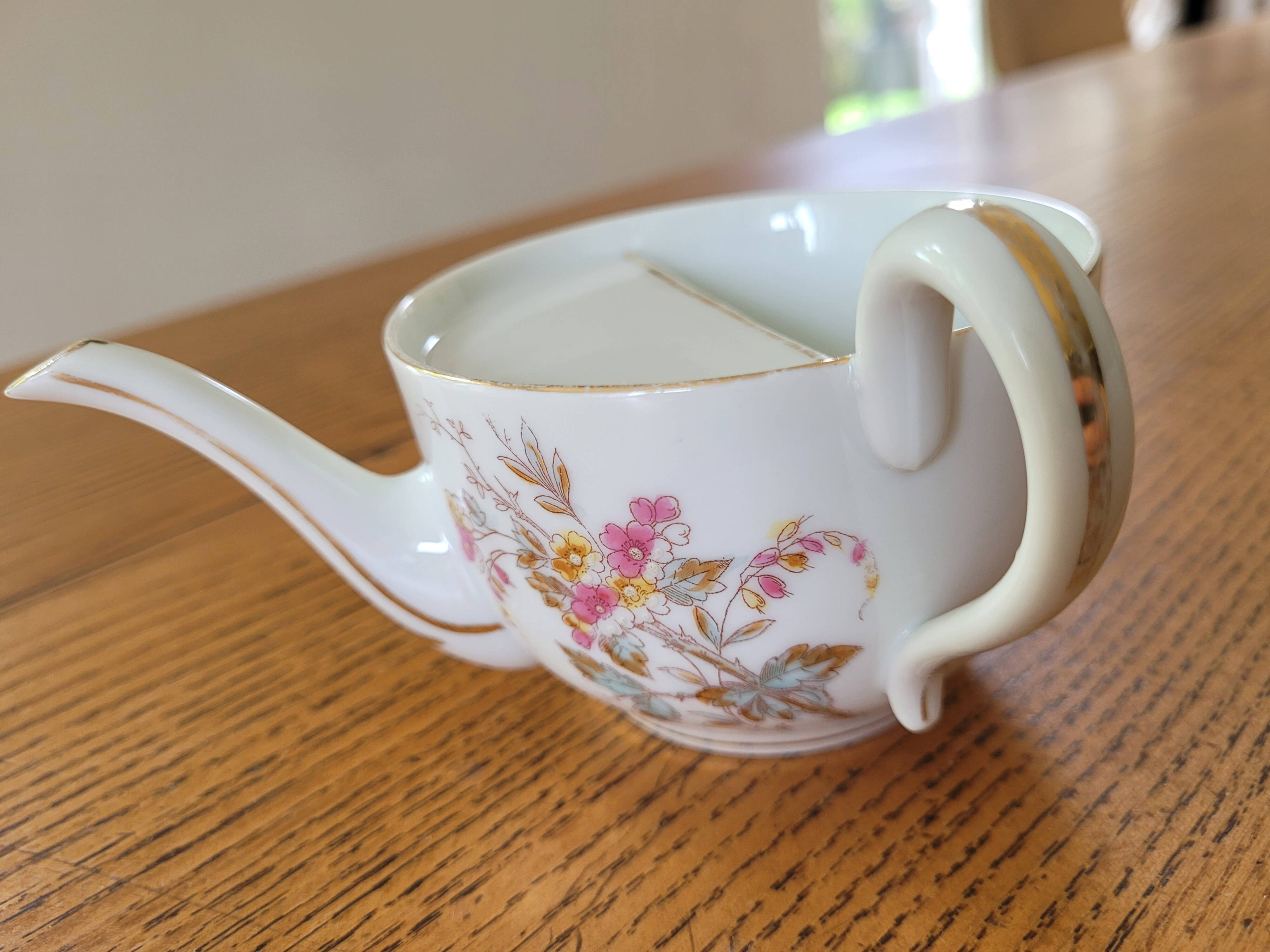 Antique porcelain duck mug for the sick