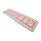 Tapis de couloir Oushak floral vintage noué à la main sku 3349