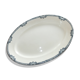 Oval plate in Iron Earth Salins model Jumièges