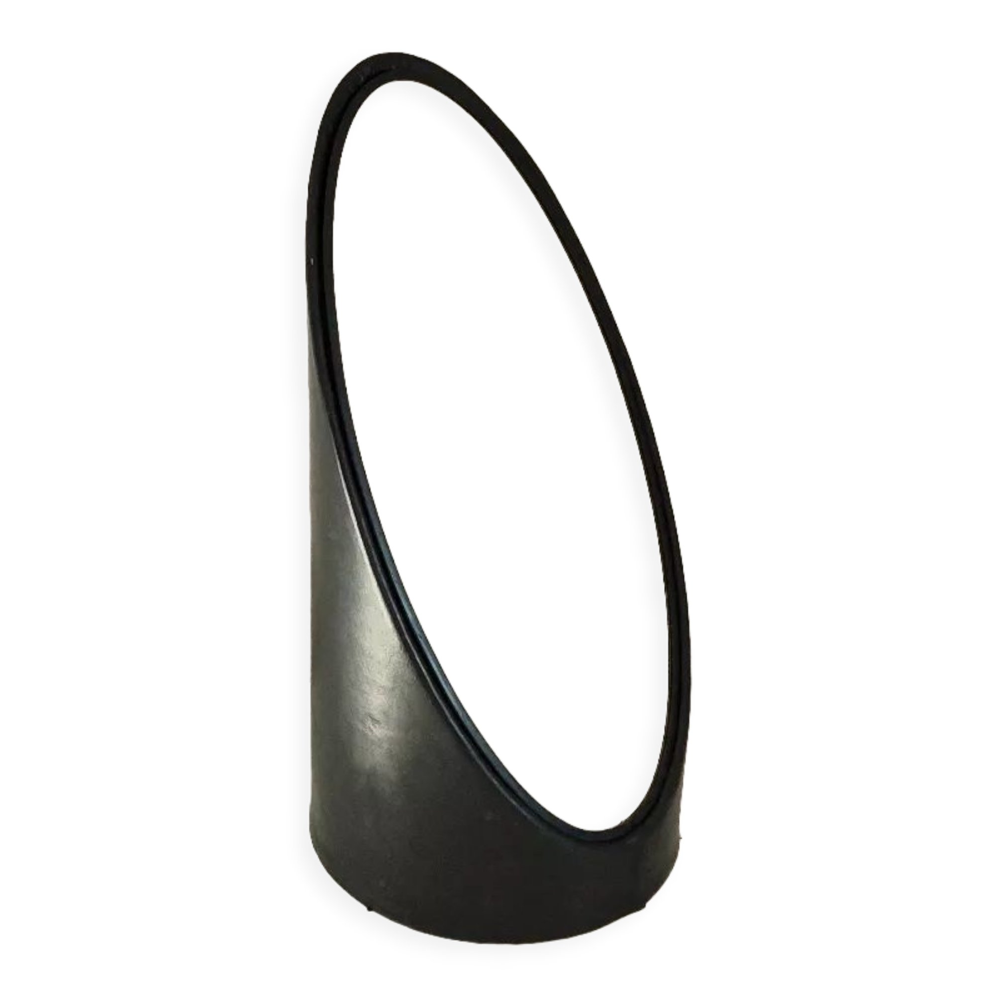 Lipstick leather table mirror