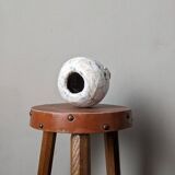 Handmade vase, Raku pottery, Japanese style, Japandi ceramics
