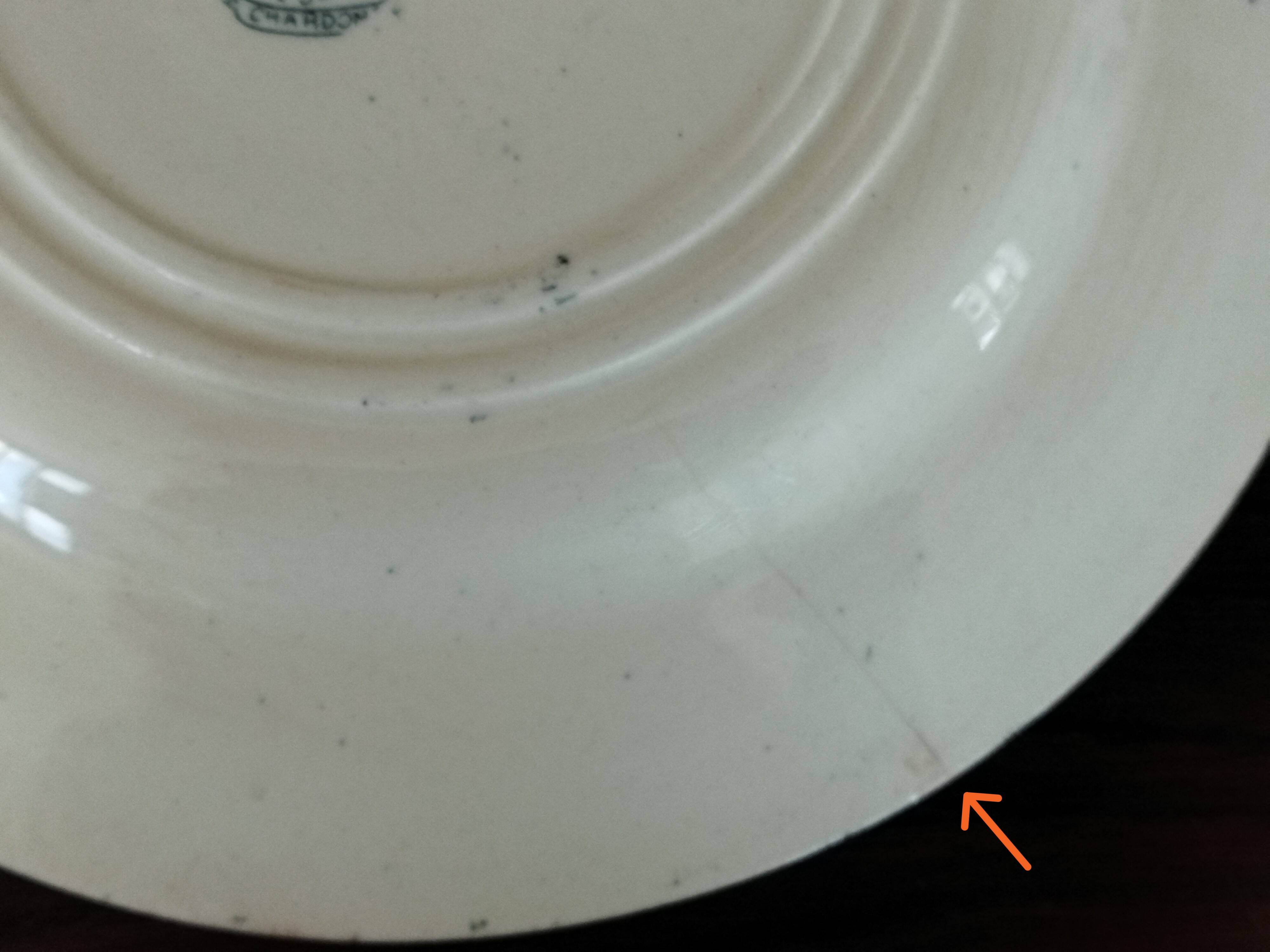 Gien “Thistle” flat plate