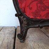 Screen carved wood glass beveled